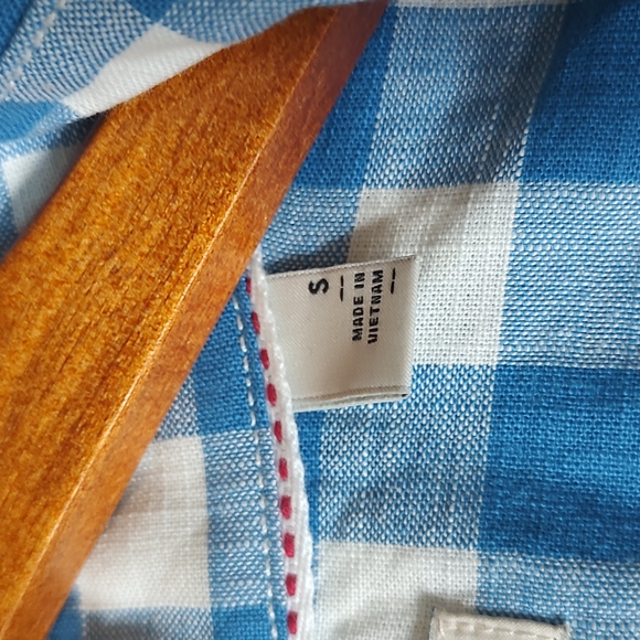 Mens Small Hawker Rye Short sleeve checkered button down slim fit - Picture 5 of 7